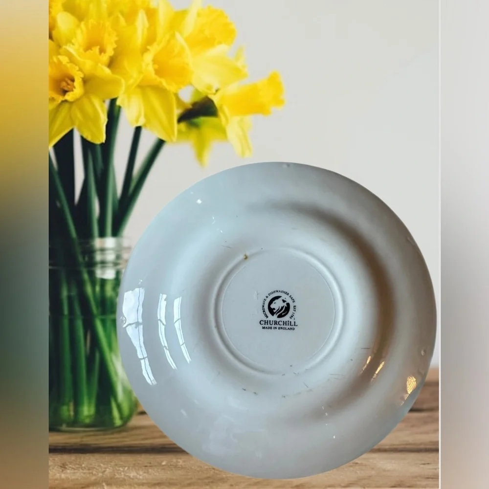 Churchill Toile Black 8” Salad Plate